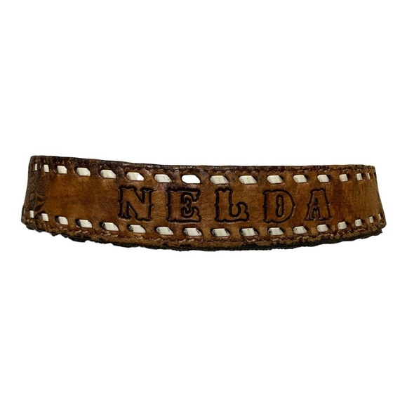 Vintage Western Core Belt “Nelda” With H.O.P.E. Belt Buckle Sz 30-32 - Picture 5 of 6